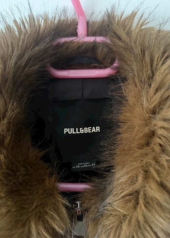 Kahverengi Kadın Kürk Detaylı Midi Mont - Görsel 2