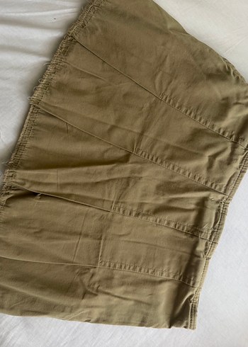 Bej Pilili Etek - Görsel 3