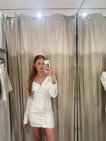 Zara gömlek elbise