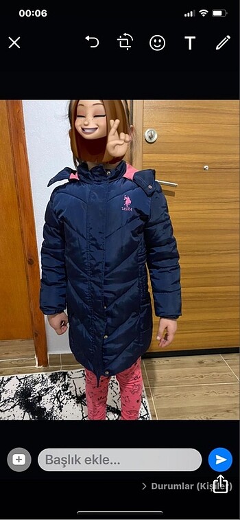 U.S Polo Assn. Polo koz çocuk mont