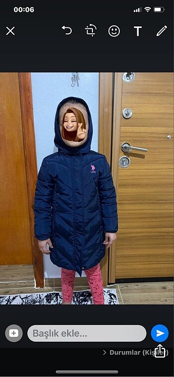 5 Yaş Beden Polo koz çocuk mont