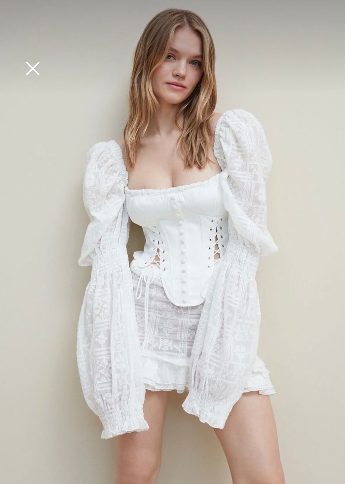 Korseli İşlemeli Sagaza Josephine Elbise - Görsel 2