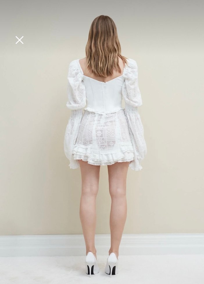 Korseli İşlemeli Sagaza Josephine Elbise - Görsel 4