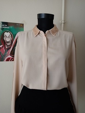 H&M marka pudra gömlek