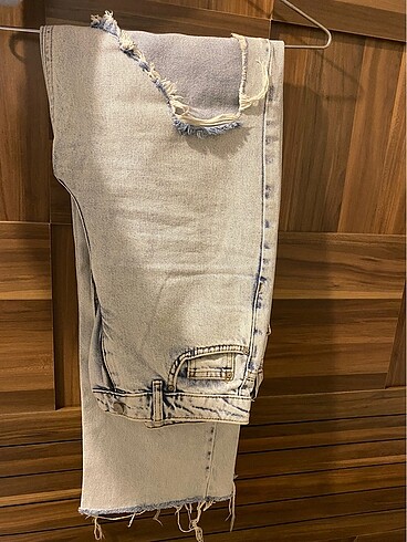 Trendyol Milla Wide Leg Yırtık Jean