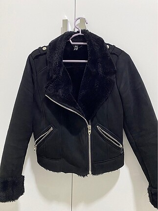 s Beden siyah Renk Zara biker mont