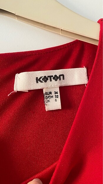 xs Beden kırmızı Renk Koton kırmızı kısa elbise