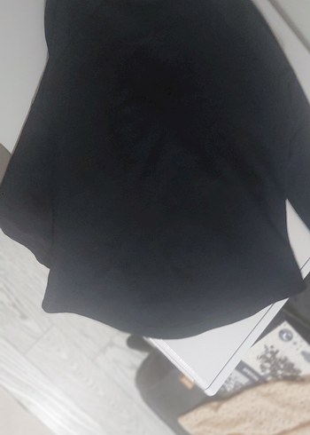 l Beden lacivert Fermuarlı Yüksek Yakalı Sweatshirt