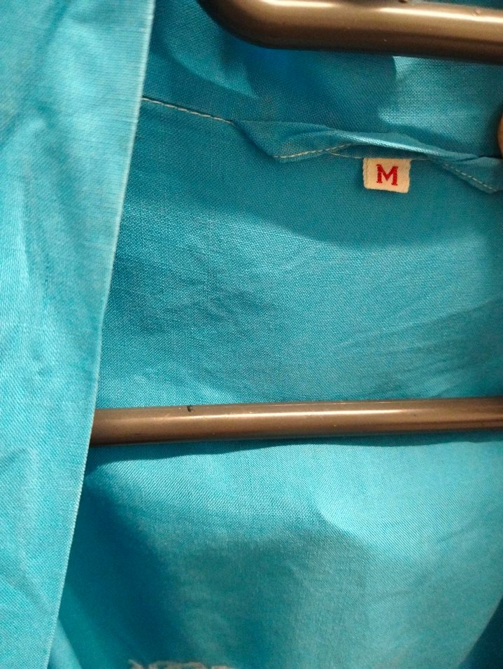 Şık Mavi Kadın Midi Boy kimona - Görsel 3