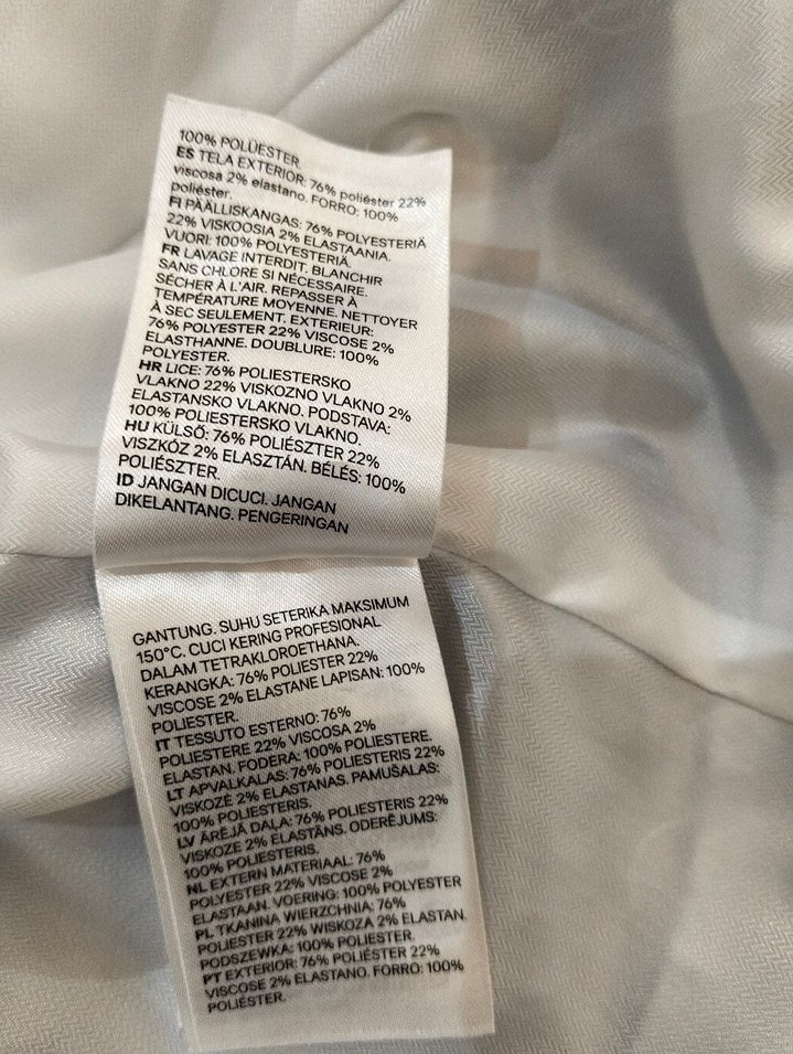 Düğmeli köyü lacivert Kadın Denim Blazer Ceket - Görsel 5