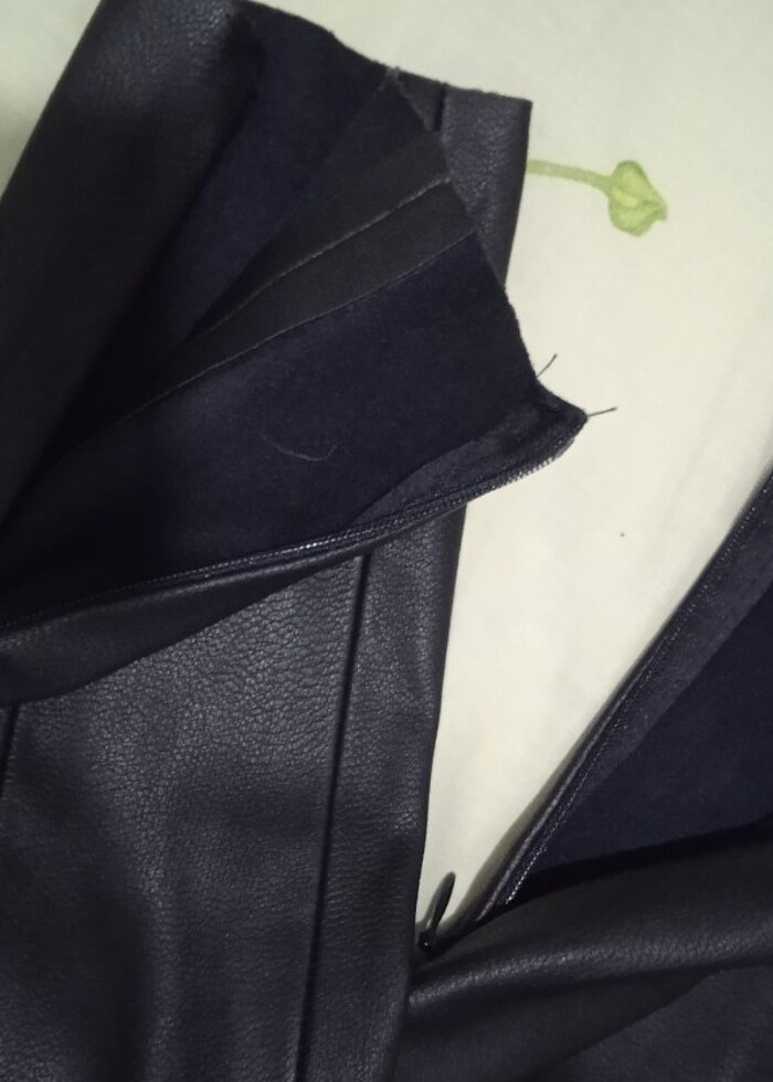 Zara deri pantalon - Görsel 4