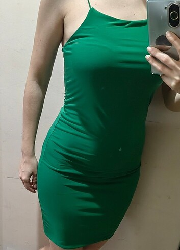Trendyol & Milla Yeşil Askılı Elbise