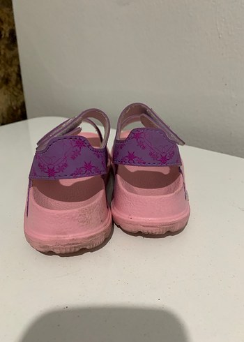28 Beden mor Renk Mor Frozen Kız Çocuk Sandaletleri Velcro
