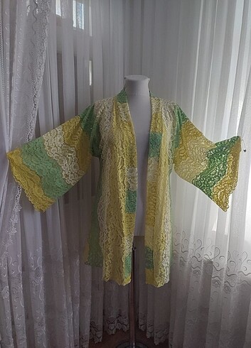 Lez dantel kimono sıfır ürün 