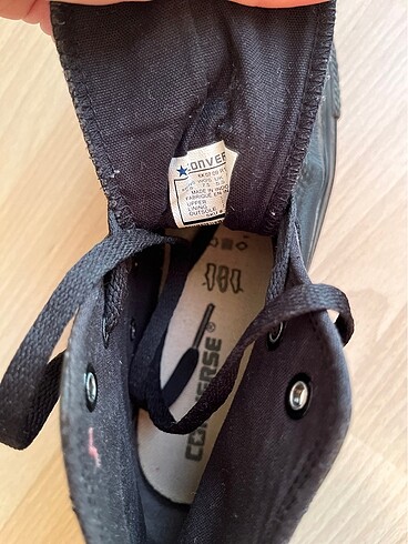 38 Beden siyah Renk Converse chuck taylor deri orijinal mağazasından alınmış