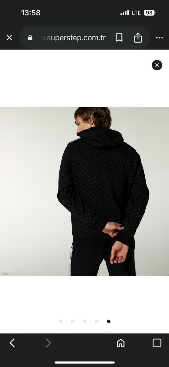 Nike Siyah Kapüşonlu Sweatshirt - Görsel 5