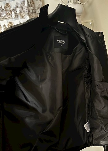 DEFACTO SİYAH DERİ CEKET - Görsel 4