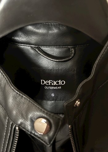 DEFACTO SİYAH DERİ CEKET - Görsel 2