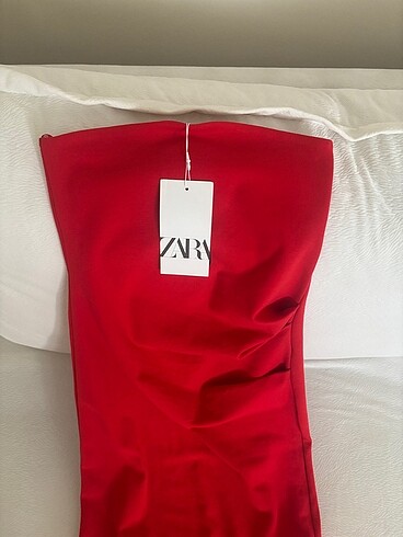 Zara ZARA KIRMIZI ELBİSE