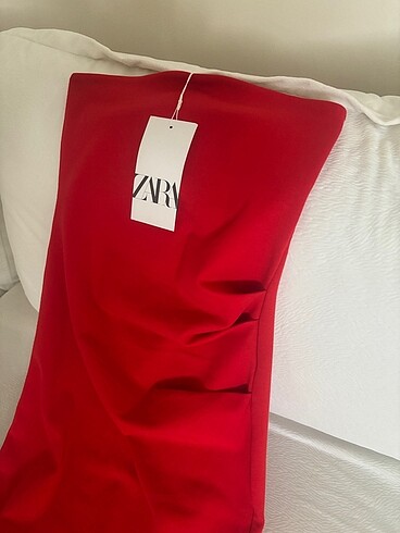 s Beden ZARA KIRMIZI ELBİSE