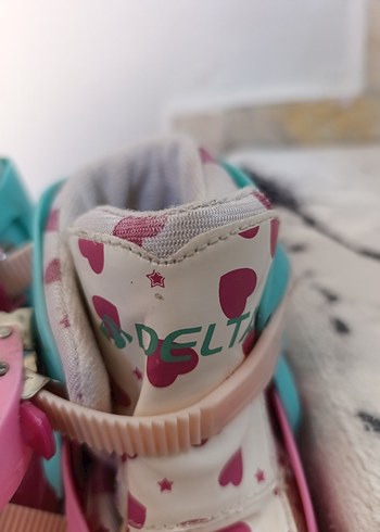 Kız Çocuk Pembe Baskılı Kaykay Pateni - Görsel 7