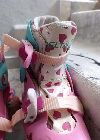 Kız Çocuk Pembe Baskılı Kaykay Pateni - Görsel 3