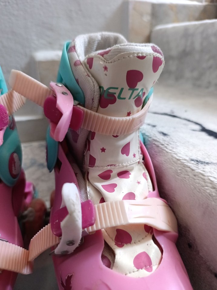 Kız Çocuk Pembe Baskılı Kaykay Pateni - Görsel 3