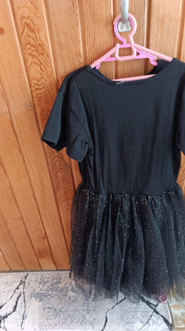 Lcw Çocuk Siyah Tül Elbise - Görsel 3