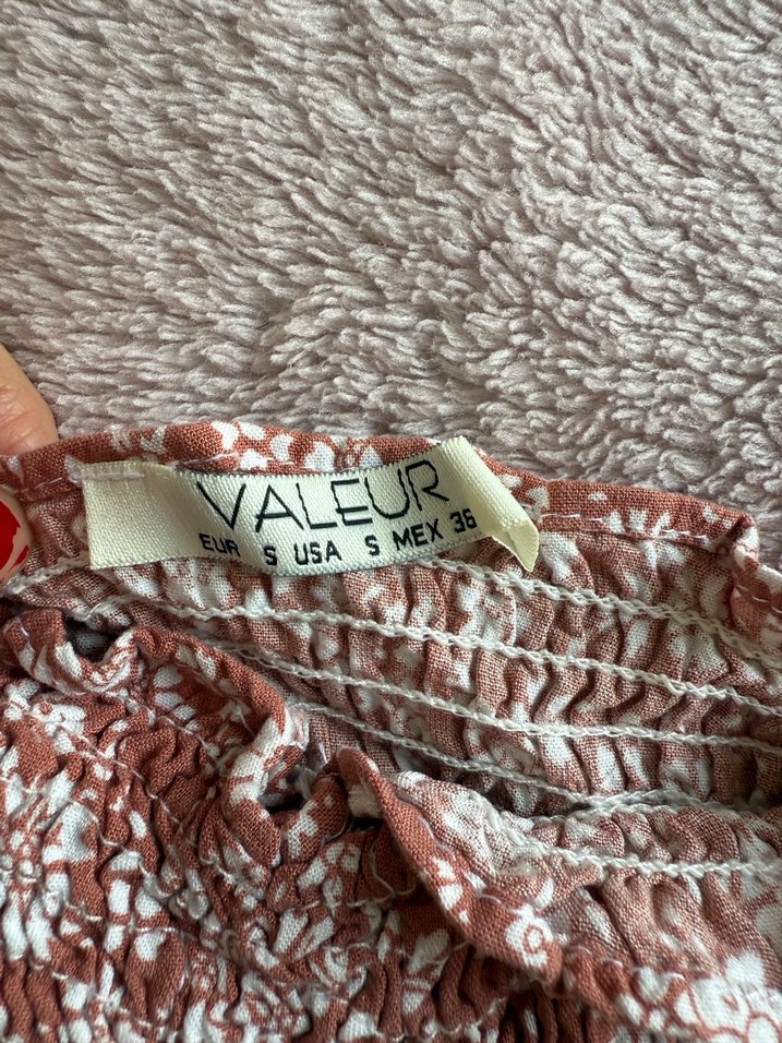 Bohem Tarzda V Yaka Örme Bluz - Görsel 2