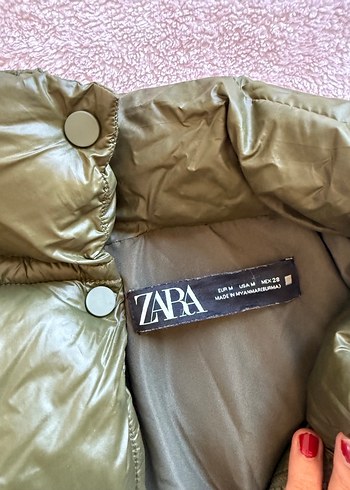 Haki şişme Mont - Görsel 3