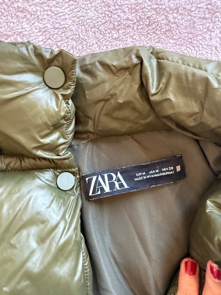 Haki şişme Mont - Görsel 3