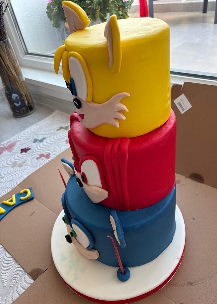 Sonic maket pasta 56 cm - Görsel 4