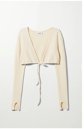 s Beden WEEKDAY Scrunchie Bolero Crop