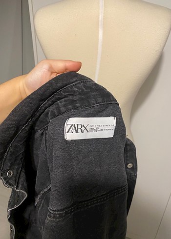 Siyah Düğmeli Kadın Denim Ceket - Görsel 10