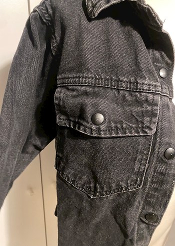 Siyah Düğmeli Kadın Denim Ceket - Görsel 7