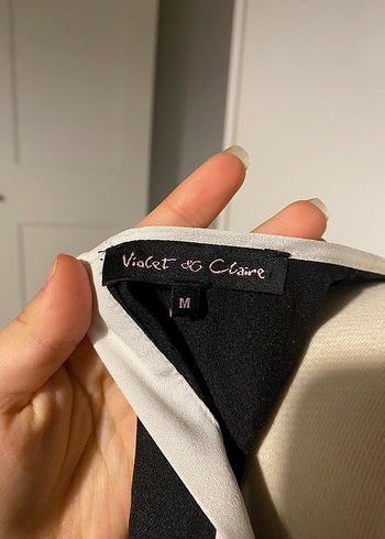 Siyah Beyaz Kolsuz Kadın Bluz - Görsel 5