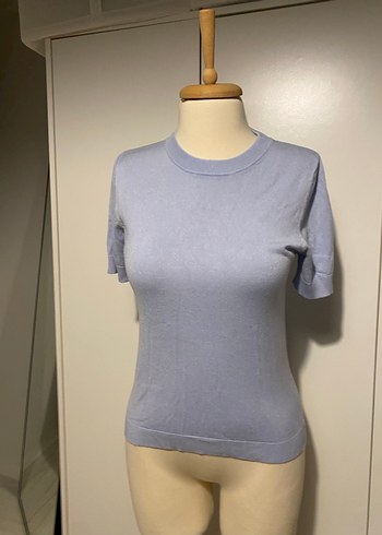 Bej Kısa Kollu Pamuklu Üst - Görsel 2