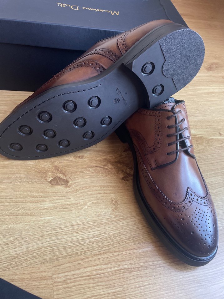 Kahverengi Deri Klasik Erkek Ayakkabı - Görsel 5