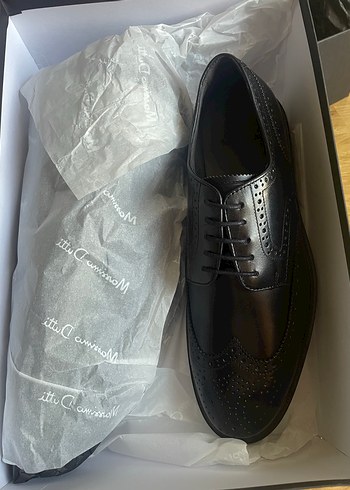 Siyah Deri  Erkek Klasik Ayakkabı - Görsel 4