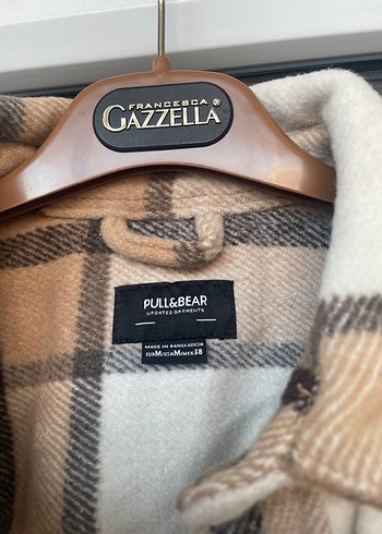 Bej Ekoseli Düğmeli Erkek Gömlek - Görsel 5