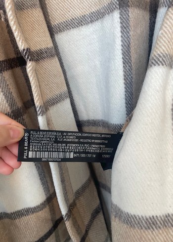 Bej Ekoseli Düğmeli Erkek Gömlek - Görsel 4