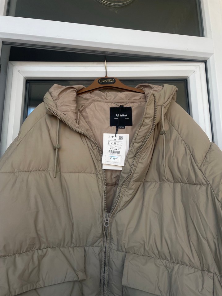 Pull and bear kışlık orjinal mont - Görsel 4