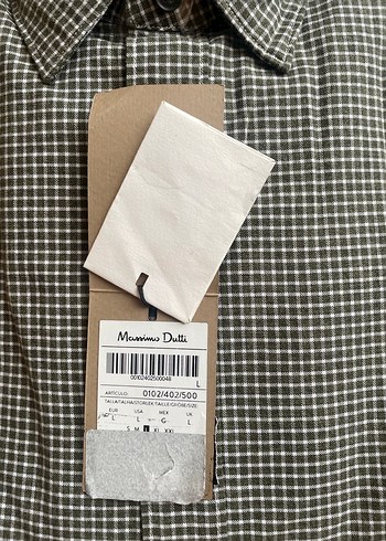 Massimo Dutti Kareli Uzun Kollu Pamuklu Erkek Gömlek - Görsel 2