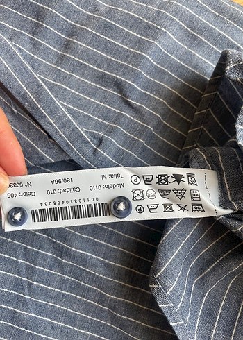 Massimo Dutti erkek uzun kollu çizgili gömlek - Görsel 2