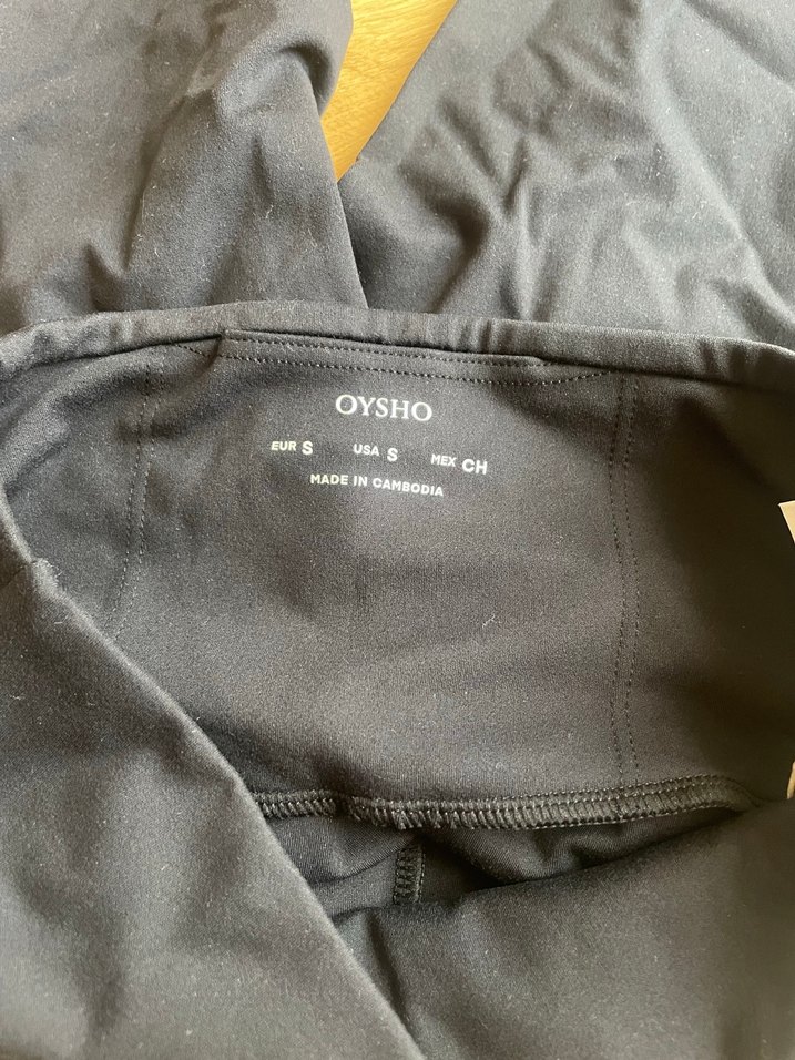 Oysho Siyah Kadın Spor  Kısa Tayt - Görsel 2