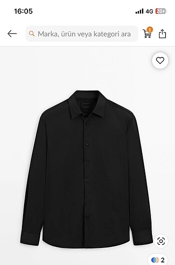 m Beden Massimo Dutti erkek slim fit gömlek