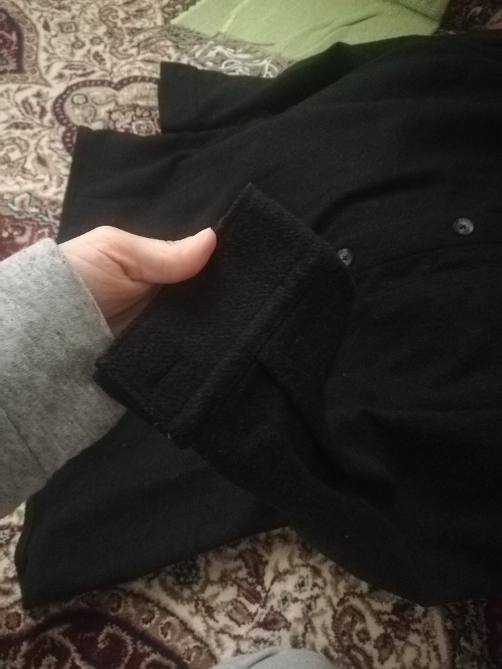 Düğmeli Siyah Erkek Keten Gömlek - Görsel 4