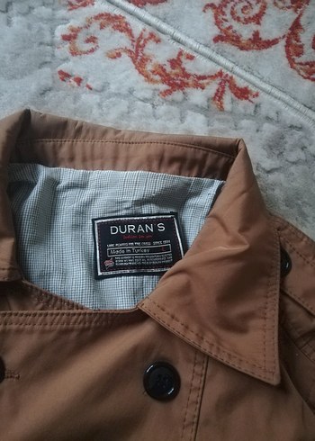 Düğmeli Kahverengi Midi erkek Trençkot - Görsel 3