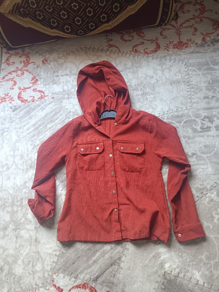 Bordo Kadın Süet Gömlek - Görsel 2