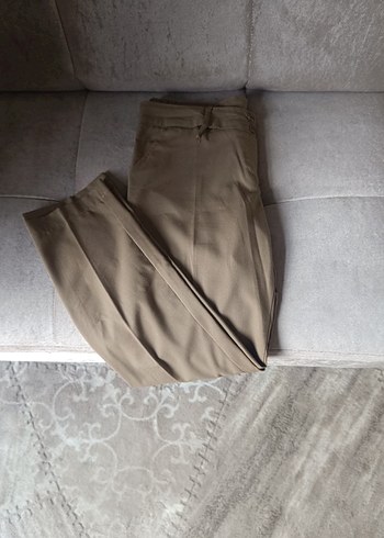 Bej Normal Boy Kadın Kumaş Pantolon - Görsel 3